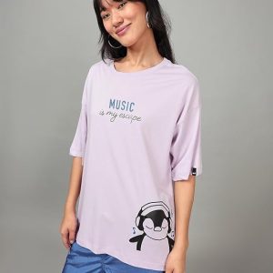 Women’s Graphic Printed 100% Cotton T-Shirt