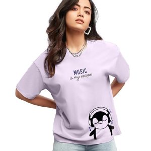 Women’s Graphic Printed 100% Cotton T-Shirt